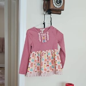 Matilda Jane Pink Dress with Decorative Buttons